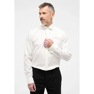 Langarmhemd ETERNA "SLIM FIT", Herren, Gr. 44, Normalgrößen, beige, Twill, 100% cotton, schmal, Umschlagmanschette, Hemden Langarmhemd, NON IRON (bügelfrei)
