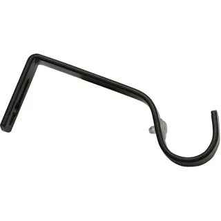 Gardinia Wandträger Denver für Ø 25 mm Schwarz Matt