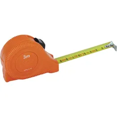 Bahco, Längenmesswerkzeug, Massband kurz mit Verriegelungs-Knopf, metrisch 8 m (M, cm, mm)