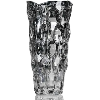 Duscdesp Blumenvase Glas, 24 cm Kristall Vase Modern Glasvase Gross, Nordic Hohe Blumen Vasen Groß Tulpen Sträuße Glasvasen Deko Geschenk für Hochzeit, Tischdeko, Housewarming Party, Muttertags