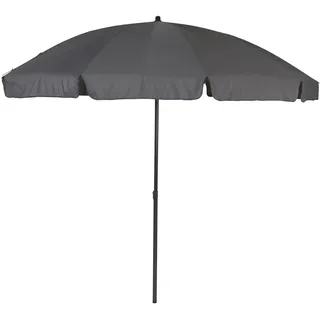 greemotion Terrassenschirm aus Stahl mit Schirm in Anthrazit, UV35+, Ø 240 cm