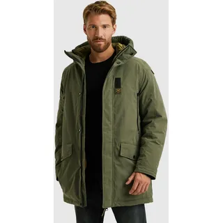 Parka PME LEGEND, Herren, Gr. 3XL, dusty olive, Web, Obermaterial: 100% Nylon, unifarben, normal ca. Mitte Oberschenkel, Rundhals, Bündchen, Jacken Parka, mit Kapuze