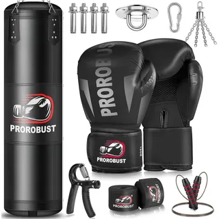 Prorobust Boxsack, 120cm Oxford Tuch Heavy Duty Boxsack mit 12oz Handschuhen für MMA Kickboxing Boxen Karate Home Gym Training (ungefüllt)