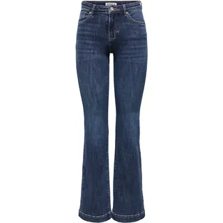 Only ONLPOWER MID FLARED Bootcut Dunkelblau 38/32