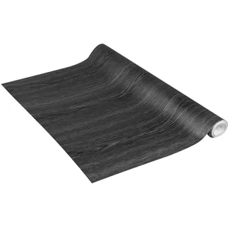 Venilia Klebefolie Perfect Fix® | Holzoptik Black Wood Holzfolie | 67,5cm x 2m, Stärke 150μ | selbstklebende Möbel-Folie, Dekofolie, keine Blasen, Küchenfolie | PVC ohne Phthalate | Made in EU