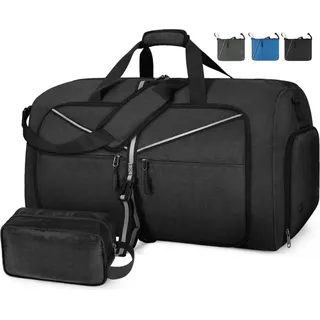 Lubardy Große Leichte Sporttasche Herren Damen 100L mit Schuhfach & Faltbar - Wasserdicht - - Weekender Reisetasche