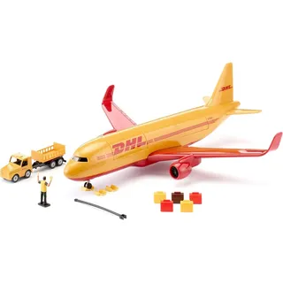 Siku DHL Frachtflugzeug mit Zubehör