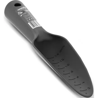 Prosperplast Kleine Gartenkelle – Kunststoff-Handschaufel mit Skala, Schwarz