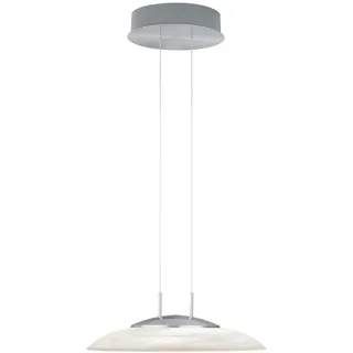 Hell Led-Hängeleuchte , Chromfarben, Nickelfarben , Metall, Glas , 42.5 cm , höhenverstellbar , Lampen & Leuchten, Leuchtenserien