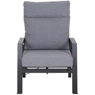 Siena Garden Loungesessel 72,5 x 82,5 x 99 cm Anthrazit