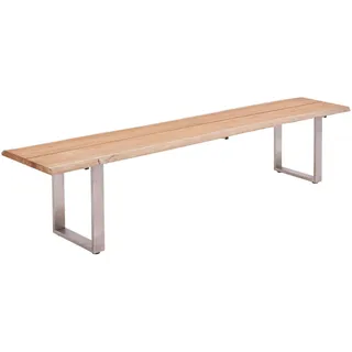 Niehoff Gartenbank 220 x 40 x 46 cm Teak Gebürstet