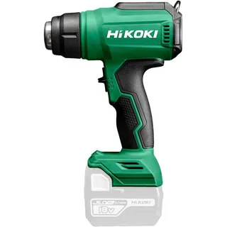 Hikoki Akku-Heißluftgebläse RH18DAW4Z, 18 V Heißluftpistole bis 550 °C | Ohne Akku & Ladegerät, inkl. 3 Düsen, LCD-Display, 2 Luftmengenstufen, zum Schrumpfen & Lacke Entfernen, 18V System