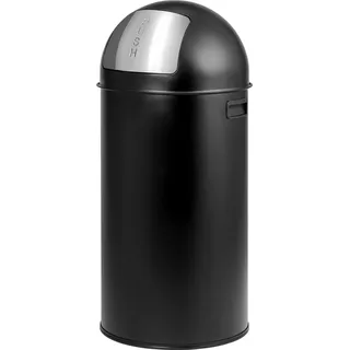 ELUNO Pushmülleimer 35 l Schwarz