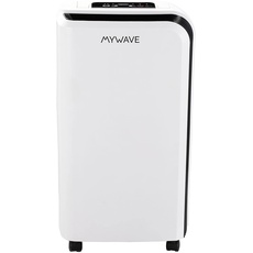 MYWAVE MWHUM-10L Tragbarer Luftentfeuchter 10L Behälterkapazität 2 L, Stainless Steel, weiß