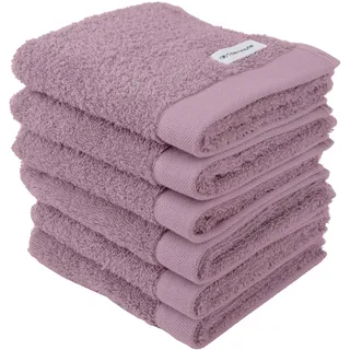 Tom Tailor COLOR BATH Gästehandtuch 30 x 50 cm lila 6 St.