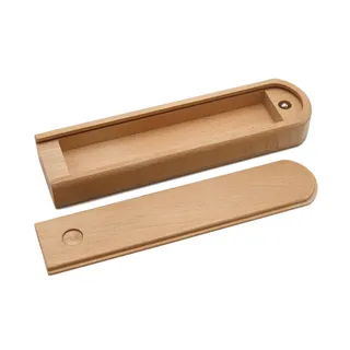 Paintersisters Stiftebox mit Schiebe-Deckel - Holzbox, Holzschachtel aus fein lasiertem Buchenholz (Jule)