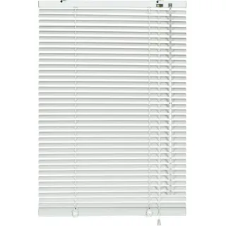 GARDINIA Alu-Jalousie ohne Bohren Aluminium-Lamellen 25mm (40x130cm) weiß