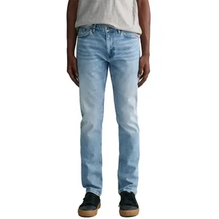 Gant Slim Fit Jeans - Light Blue Vintage - 38 - 34