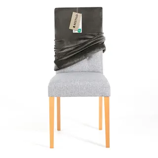 RESTILO Stuhlhusse Stretch in Universalgröße, Abnehmbare Waschbare Stuhlbezug Esszimmerstuhl, Elastischer Stuhl Überzug Schutz für Esszimmer, Restaurant Hotel Bankett Hochzeit Party, Sento Stahl