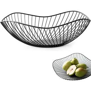 Obstkörbe Gold Metall, Obstkorb Aus Eisen, Obstschalen im Wohnzimmer, Brotkorb Obstschale Metall, Hohler Obstkorb, Fruit Basket, Korb Schale Deko Aufbewahrung Für Obst Gemüse Snacks Und Brot (B)
