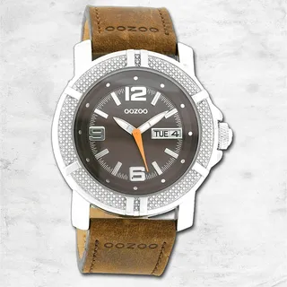 Oozoo Unisex Armbanduhr Vintage Series Analog Leder braun UOC4107A