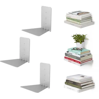 Umbra Bücherregal 3er-Set 40 x 10 x 10 cm Silber