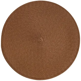 Secret de Gourmet Tischset Gewebt Ø 38 cm , Braun , Kunststoff , Heimtextilien, Wohntextilien, Tischwäsche, Tischsets