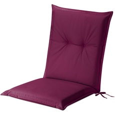 JEMIDI 1x Gartenstuhl Auflage Polster - 100% Polyester Hochlehner Stuhlauflage mit Bändern - wasserabweisend pflegeleicht - mit Schaumstofffüllung - 100x50cm