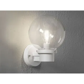 Konstsmide LED Außenwandleuchte mit Dämmerungssensor, Wandlampe außen, Terrassenlampe, Weiß