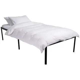CLP Metallbett 90/200/41 cm Metall schwarz , Schwarz , 90x200 cm , Schlafzimmer, Betten, Metallbetten