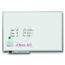 Bild Whiteboard PREMIUM PLUS 60,0 x 45,0 cm weiß emaillierter Stahl + GRATIS 4 Boardmarker TZ 100 farbsortiert