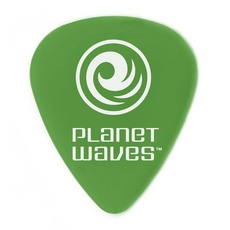 Planet Waves 1DGN4-10 Picks Duralin Picks Green 10 Picks Standard Shape in Medium