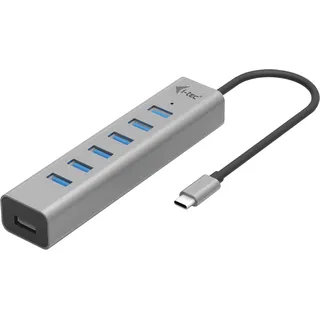 iTEC I-tec Metal 7 Port USB C Hub - Black
