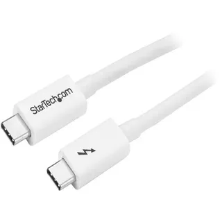 Startech 1m Passives Thunderbolt 3 20Gbps, 100W PD, 4K, Weiß