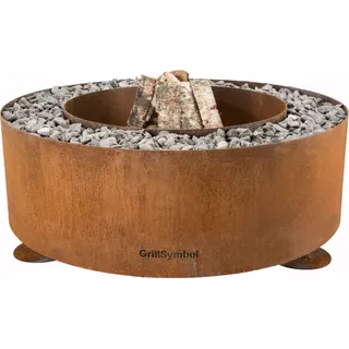 GrillSymbol Feuerschale Luna ∅ 119 cm, Cortenstahl. Design: Petteri Wiimaa - Braun