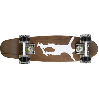 Ridge Skateboards Holz Ahorn Skateboard Mini Cruiser, Dark Dye NR1, komplett, 55cm