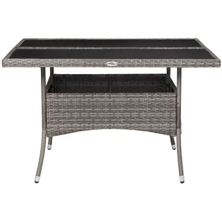 vidaXL Garten-Esstisch Ø 120 x 18 cm Grau