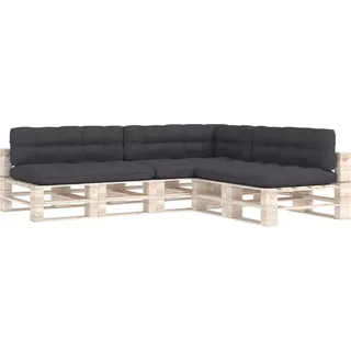 vidaXL Palettensofa-Kissen 7 Stk. Anthrazit - Grau