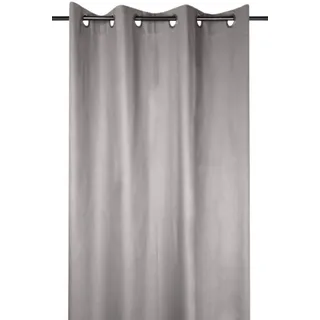 Lovely Casa - Ösenvorhang - Größe 140 x 260 cm - 100% Baumwolle - Farbe Natur - Oxford Design - Baumwollsatin sehr edel und weich im Griff - 8 Ösen - einfach zu befestigen