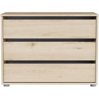Schubkastenkommode DEMEYERE GROUP, dunkel eiche royal, B:80cm H:58,1cm T:39,6cm, Spanplatte, Sideboards, Schubkastenkommode