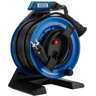 HEDI Vollkunststoff-Gerätekabeltrommel Generation 7 Companion Ø 250 mm, schwarz - G7A25NTF