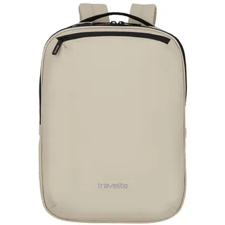 Travelite "BASICS Plane Rucksack mit Laptopfach", Sicherheitsfach, beige