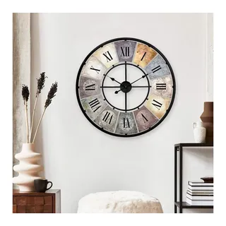 wall-art Vintage Wanduhr 50 cm 50 schwarz