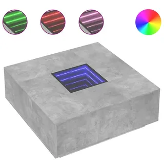 vidaXL Couchtisch mit Infinity-LED Betongrau 100x100x40 cm - Grau