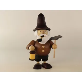 Mini-Räuchermann Wichtel mit Spitzhacke BxH 8x13cm NEU Räuchermännel Rauchmann