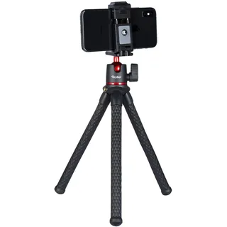 Rollei Monkey Pod 2 Flexibles Mini-Stativ mit Smartphone-Halterung, Kugelkopf unf 1/4' Anschluss