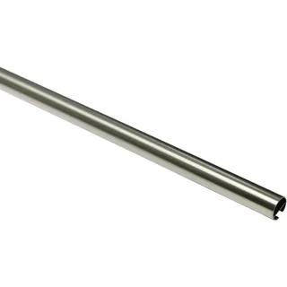 GARDINIA Vorhangstange Chicago 1-läufig Ø 20 mm 240 cm Edelstahl-Optik