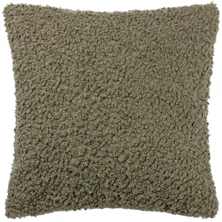 Yard Cabu Kissenbezug – Weicher, grober, strukturierter skandinavischer Bouclé-Bezug (Khaki – 45x45cm)