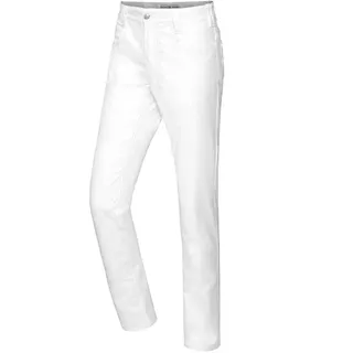 BP Med Trousers 1756-311-0021 Laborhose (Röhre) für Herren - 65% Baumwolle, 30% Polyester, 5% Elasthan - Modern Fit - Größe: 31/34 - Farbe: weiß
