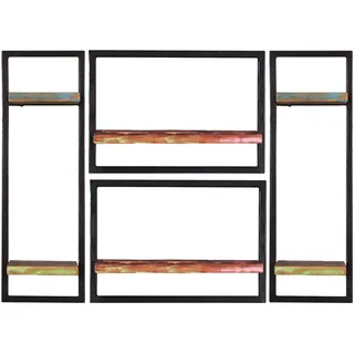 SIT Möbel Wandregal 110 x 25 x 75 cm Schwarz